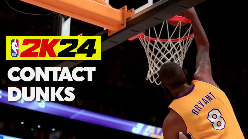 NBA 2K24 Contact Dunks